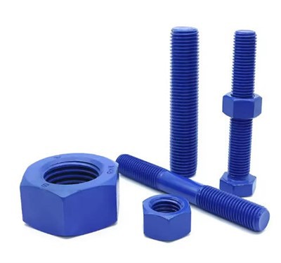 एएसएमई बी18.31.3 एसए193 बी7/बी7एम/बी16 ज़ाइलान 1424 पीटीएफई कोटेड स्टड बोल्ट